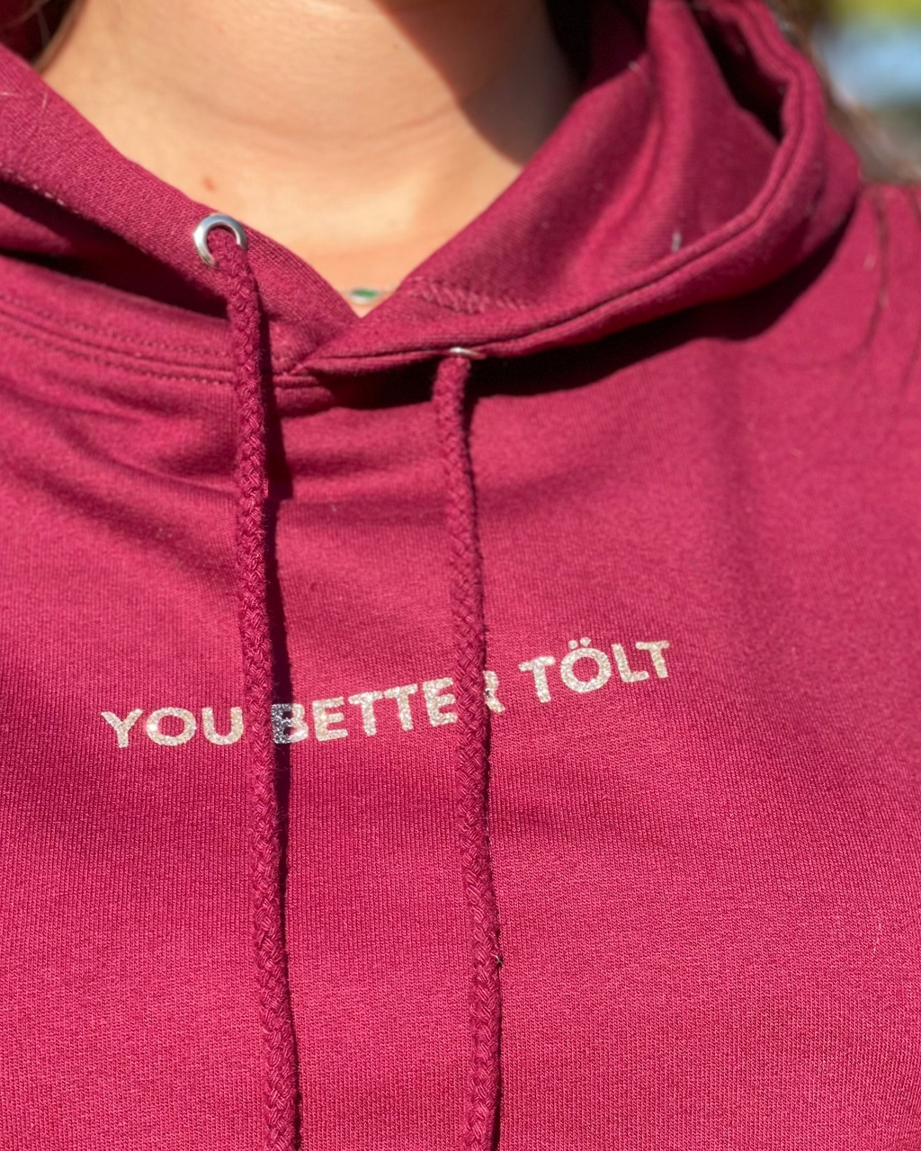 B-CHERRY x GOLD GLITTER ORIGINAL HOODIE