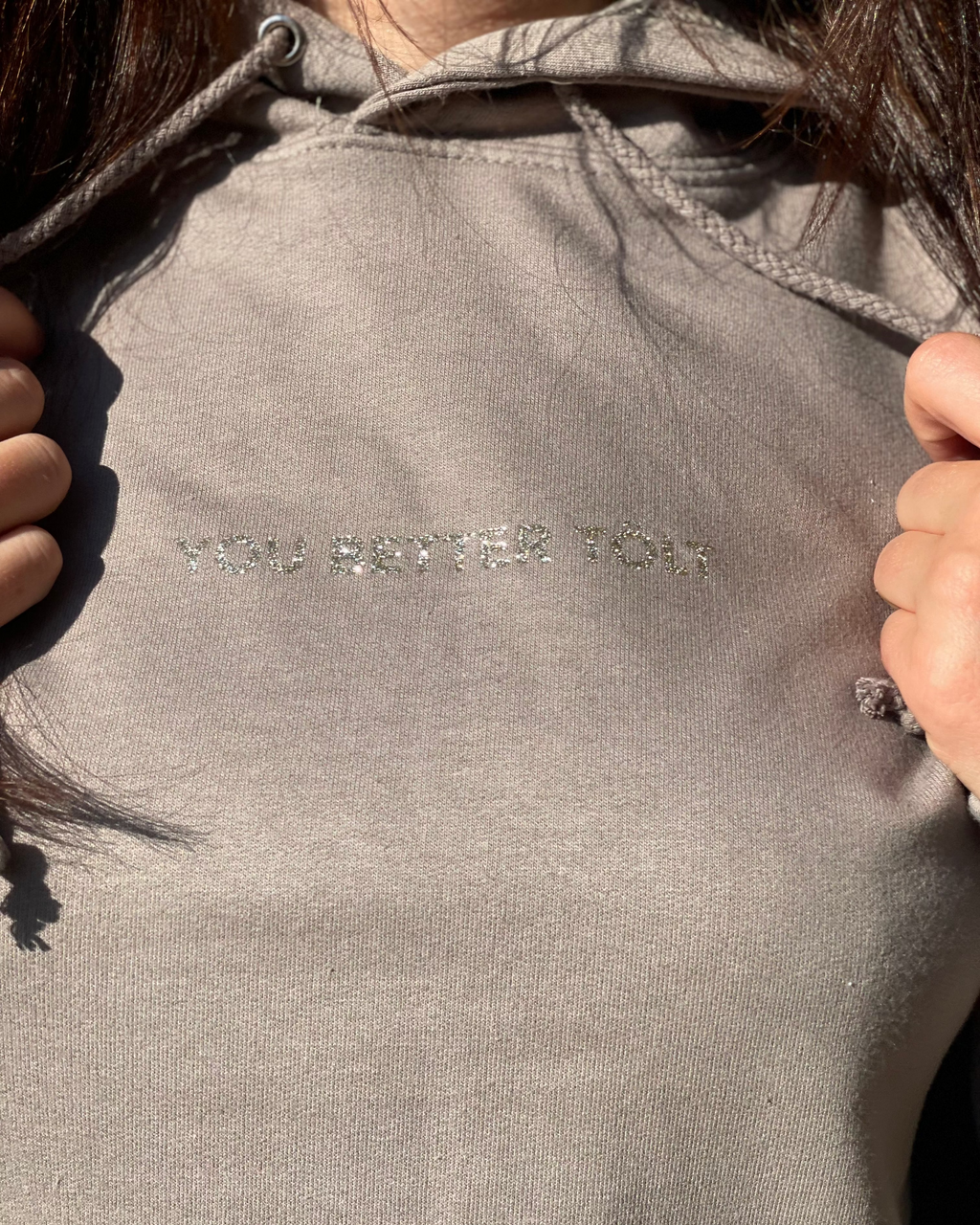 B-CLAY x GOLD GLITTER ORIGINAL HOODIE