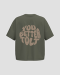 OLIVE OVERSIZED T-SHIRT