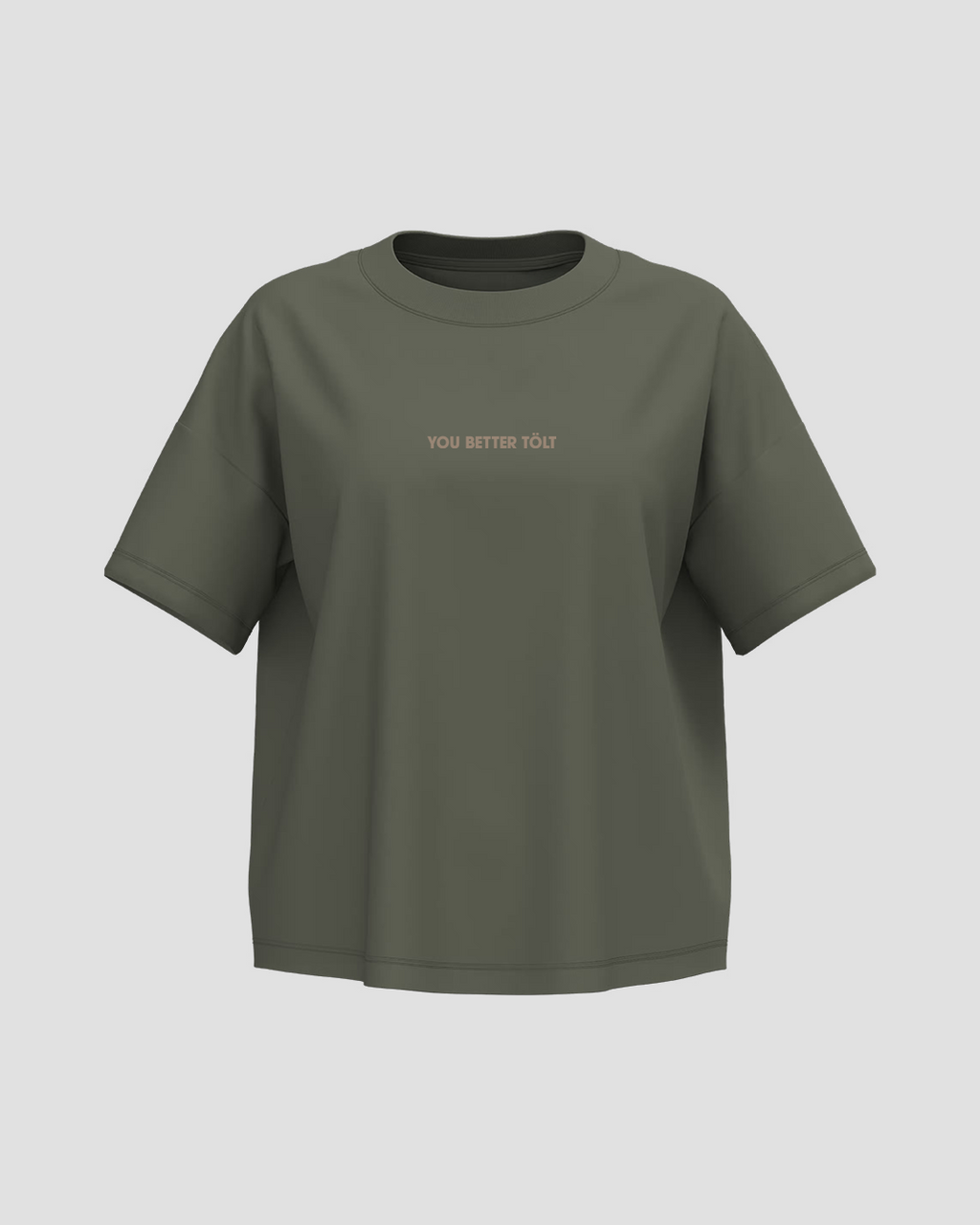 OLIVE OVERSIZED T-SHIRT