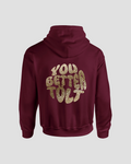 B-CHERRY x GOLD GLITTER ORIGINAL HOODIE