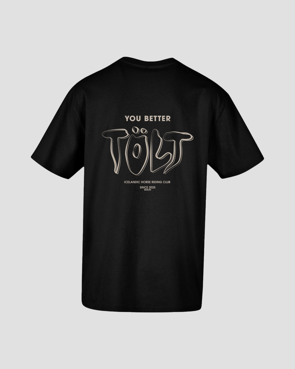 BLACK OVERSIZE MELT T-SHIRT