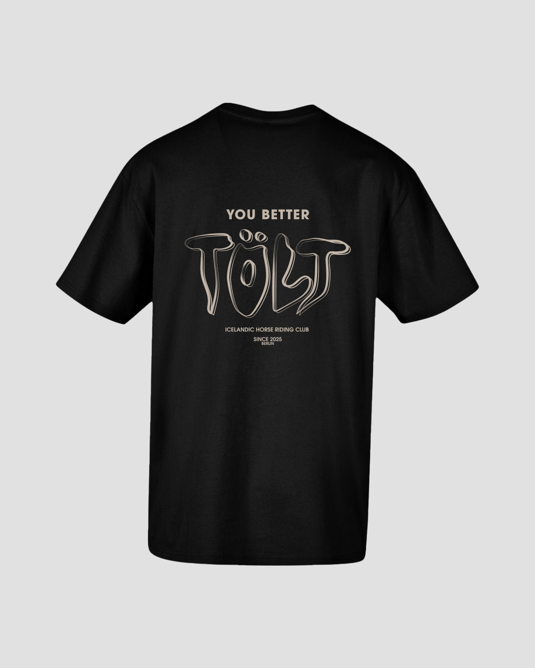 BLACK OVERSIZE MELT T-SHIRT