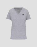 HEATHER GREY V-NECK T-SHIRT